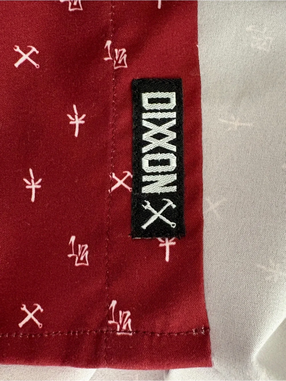 Dixxon Flannel Co Low Rider Red Tool Print Button Short Sleeve Shirt